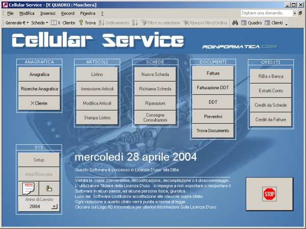 Software centro assistenza